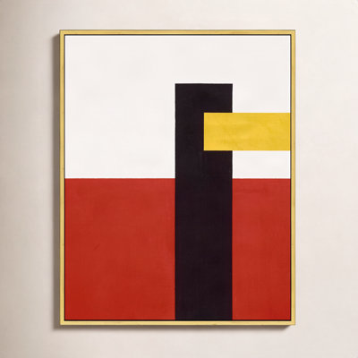 Composition With Yellow 4 by Robert Kamnatnik