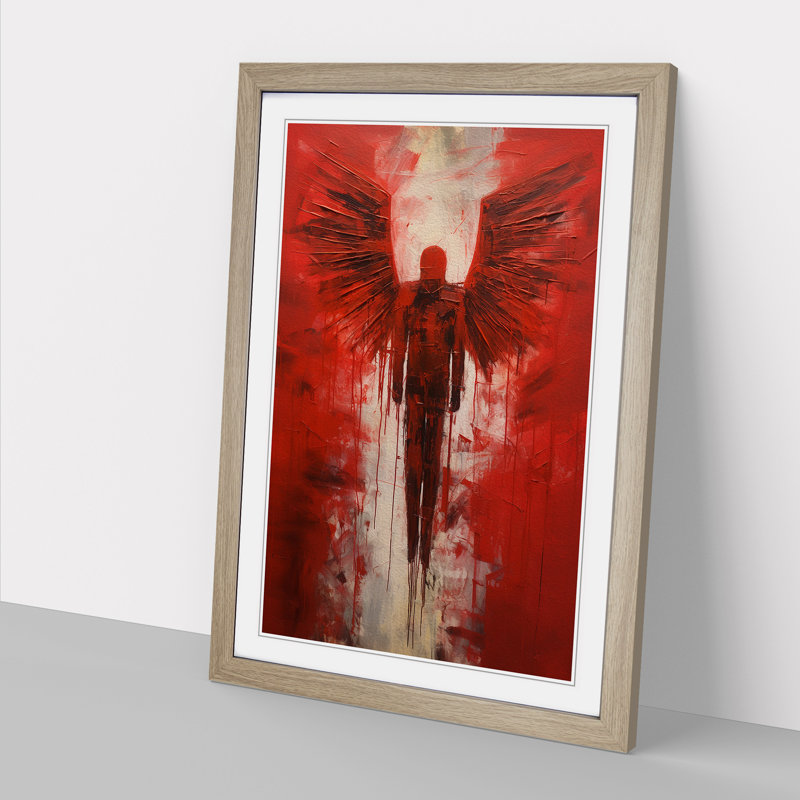 Single Picture Frame Print on Wood, Oak Framed, 64cm H x 46cm W