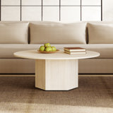 Modern Round Stone Coffee Table