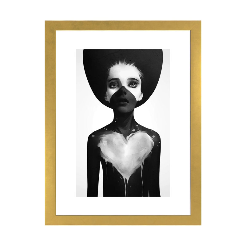 " Hold On " by Ruben Ireland, Gold Paper, 24" H x 16" W x 1" D