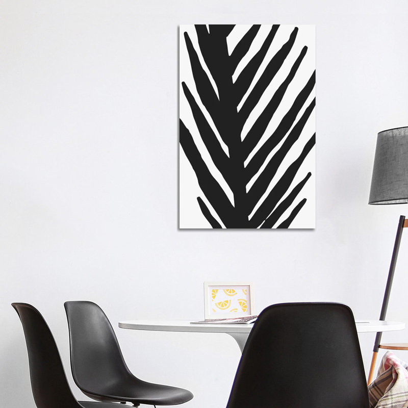 Abstract Minimal Palm by Modern Tropical - Print on Canvas, Wrapped Canvas, 20.32 cm H x 30.48 cm W