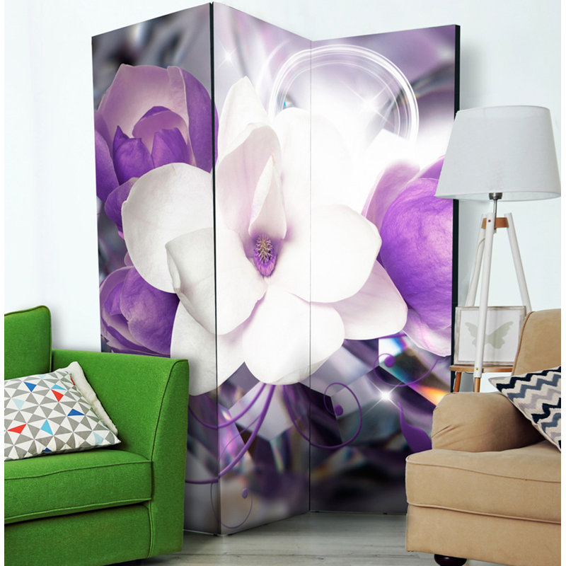 Solid Wood Folding Room Divider, 3