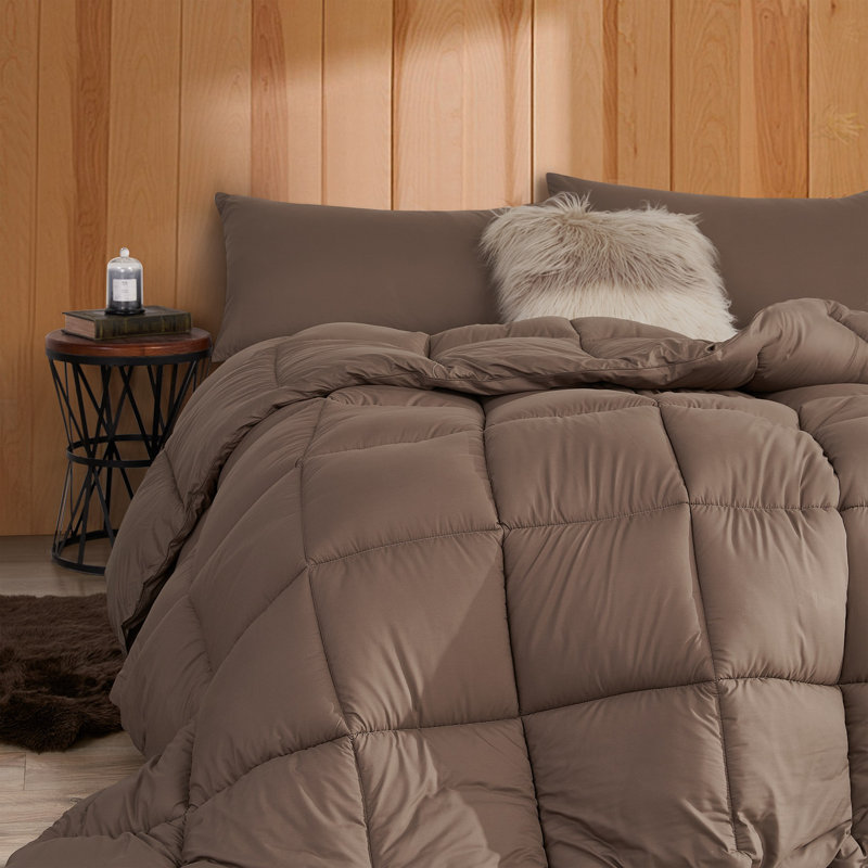 Cool Being Thick - Coma Inducer Oversized Comforter Set, Alaskan King Comforter + 4 Pillow Shams, Brown