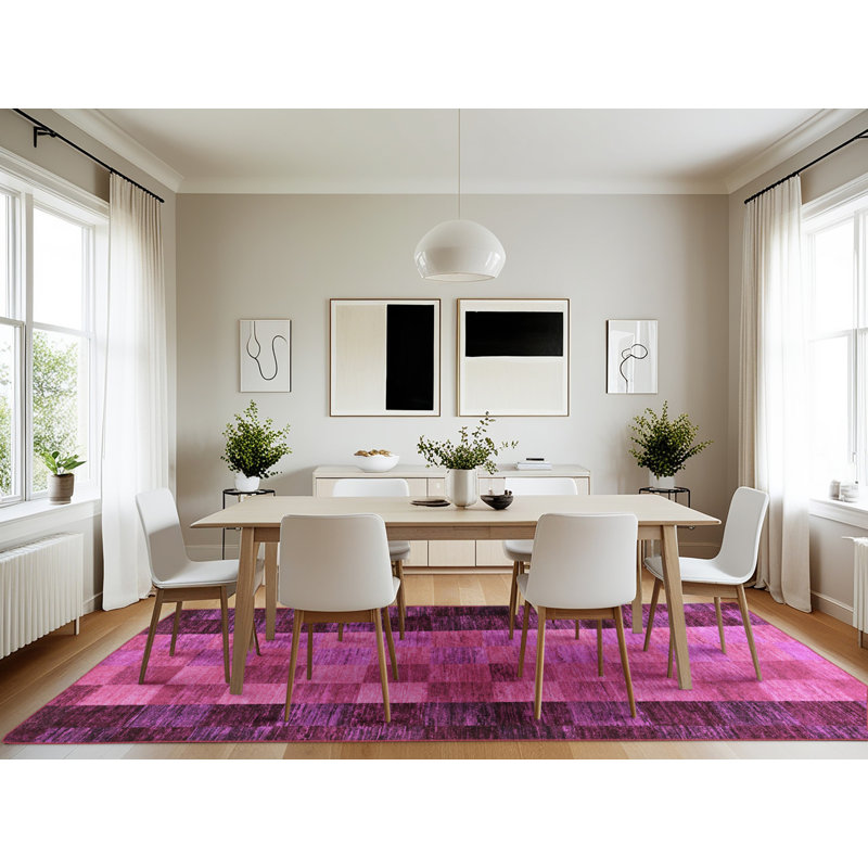 Geometric Indoor Rug, Rectangle 6' x 9'