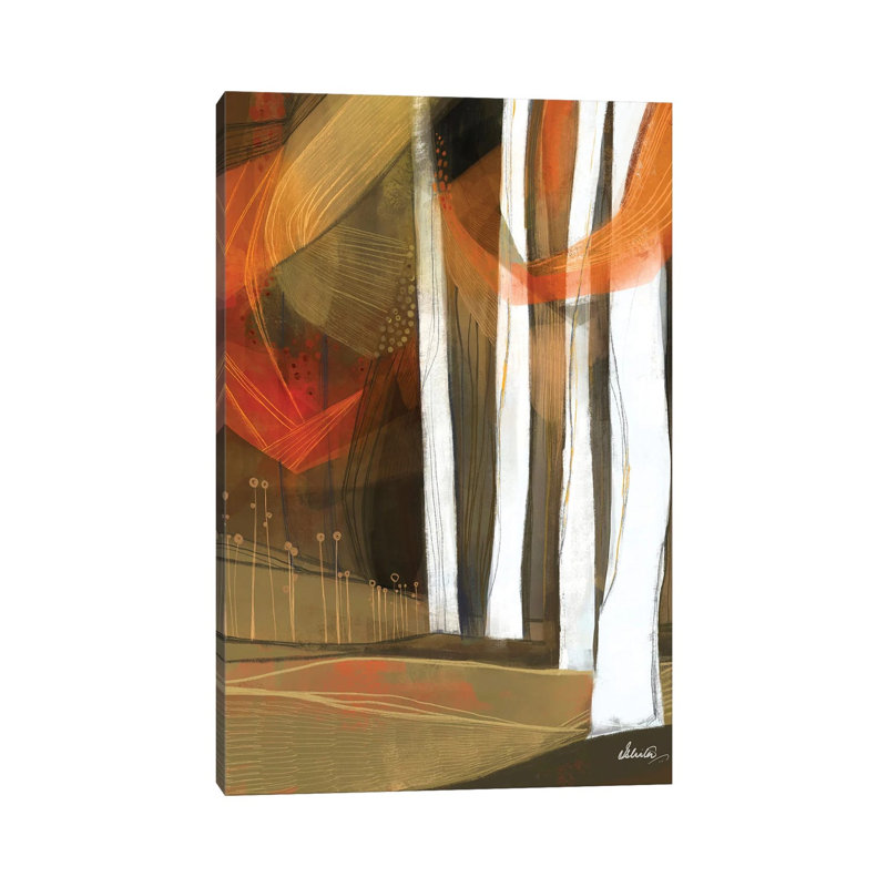 Ethereal Fall Forest 1 Piece Wall Art on Canvas, 152.5 cm H x 101.5 cm W x 3.175 cm D, Wrapped Canvas