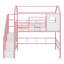 Twin Metal Loft Bed With Roof-577420963