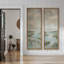 Paysage de marais bleu-vert doux – Ensemble de 2 impressions d'art encadrées sur toile 60"x20"x2, 60"x30"x2-134804045-134804043