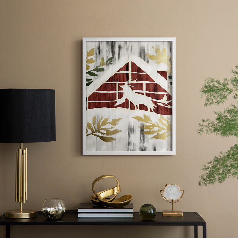 Reproduction encadrée - bois massif, H 21 po x l 17 po, Blanc