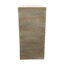 Console sculptée 32,3 x 14,2 x 29,9 po arquée avec faux travertin beige