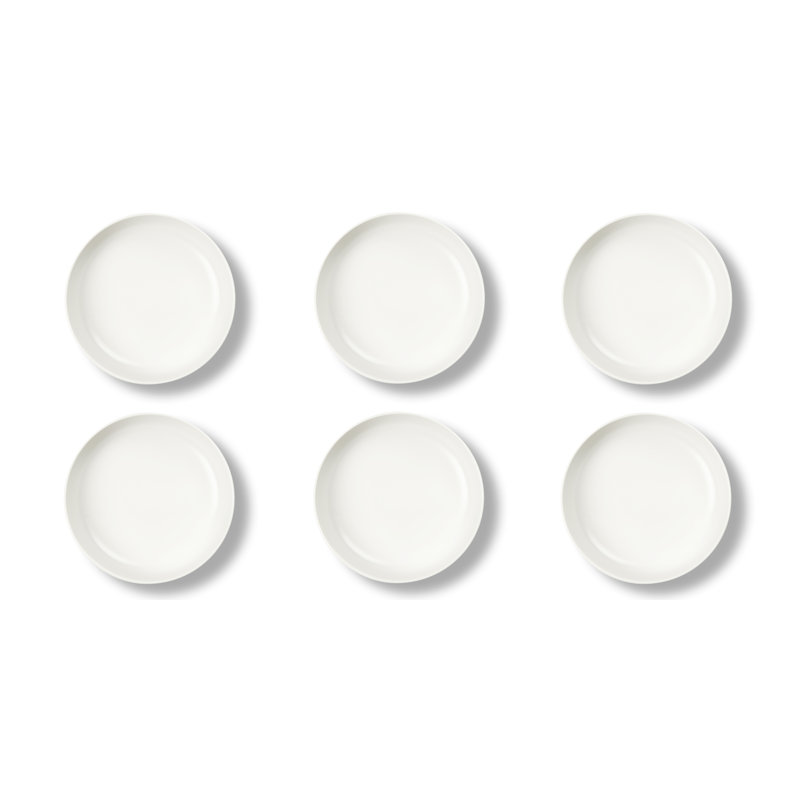 Nordic Piece Ceramic Dinnerware Set - Service for 6, White
