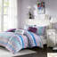 Édredon de style global - microfibre douce, 2 taies décoratives, coussins décoratifs, rembourrage de couleur mauve moderne, couverture