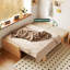 Canapé modulaire beige en coton et lin-1537849519
