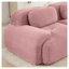 Canapé modulaire 2 places, tissu velours côtelé de luxe pour salon et chambre à coucher-2015602075