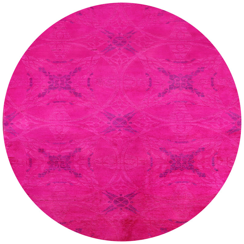 Tapis rose chaud Griggstown, Rond 6 pi