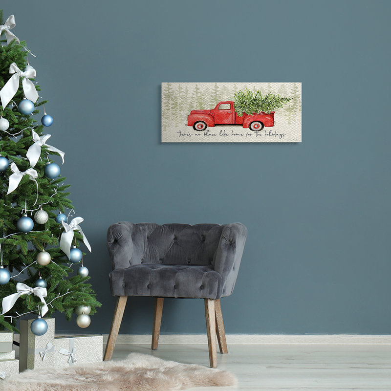 Arbre de Noël No Place Like Home Expression, Toile tendue, H 10 po x l 24 po x P 1,5 po