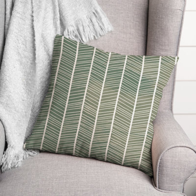 Chevron Outdoor Reversible Throw Pillow