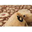 Tapis brun foncé en laine noué à la main de conception unique 9 pi 9 po x 14 pi 11 po New Age
