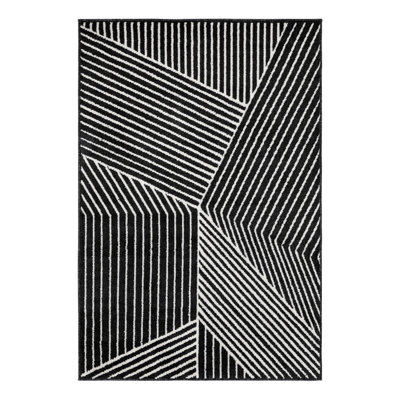 Latitude Run® Orkla Nikolis Rug Black