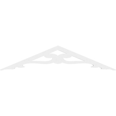 Brontes Signature Urethane Gable Pediment, Primed Tan
