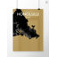 Honolulu City Map - No Frame Print-428932591