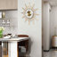 Horloge murale décorative en forme de tournesol pour salon