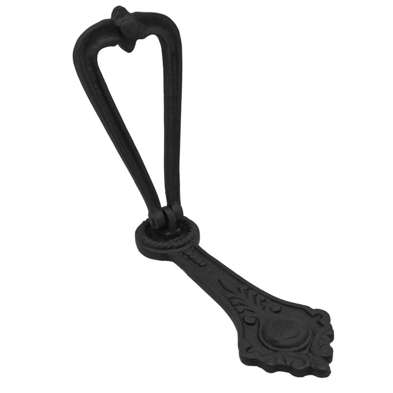 Black Cast Iron Georgian Style 7" Door Knocker