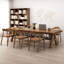 Bureau rectangulaire en bois massif brun noisette-108898105