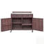 Outdoor Kitchen Island with Stainless Steel Top, Large Drawer, Adjustable Shelves, and 4 Wheels for Pizza Prep
