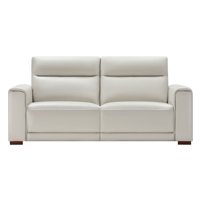 Ollie Genuine Leather Power Wall Reclining Sofa