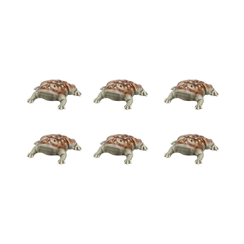 Toads Miniature Figurine, 1.18" H x 2.8" W x 3.5" D