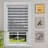 Zebra Blinds Window Dual Layer Roller Shades, Corded Horizontal Blind, Bedroom, Privacy, 72" Length-293182155-293182138