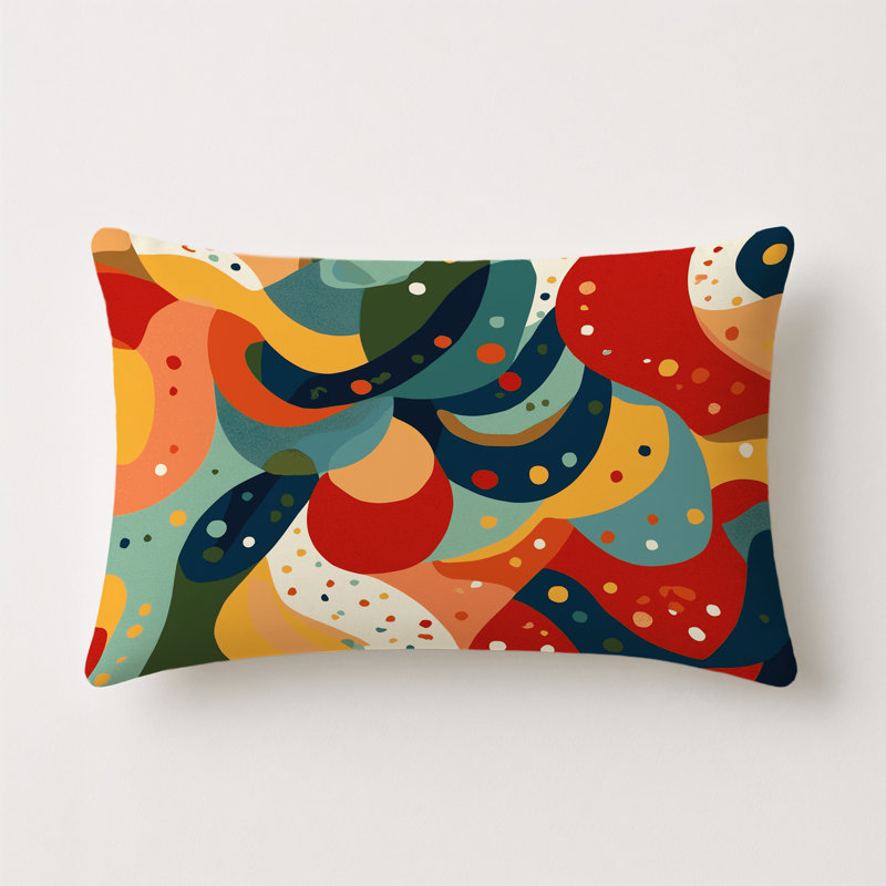 Jazzy Stomp Indoor And Outdoor Throw Pillow, Rectangle 20"H x 14"W