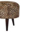 Hardtner 45cm Wide Round Animal Print Footstool Ottoman