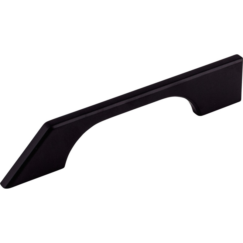 Tapered Bar pull, Flat Black, 5" Center to Center