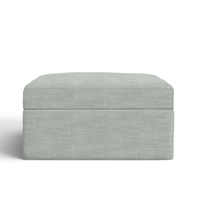 Hartig Upholstered Ottoman, Conversation Capri Basketweave