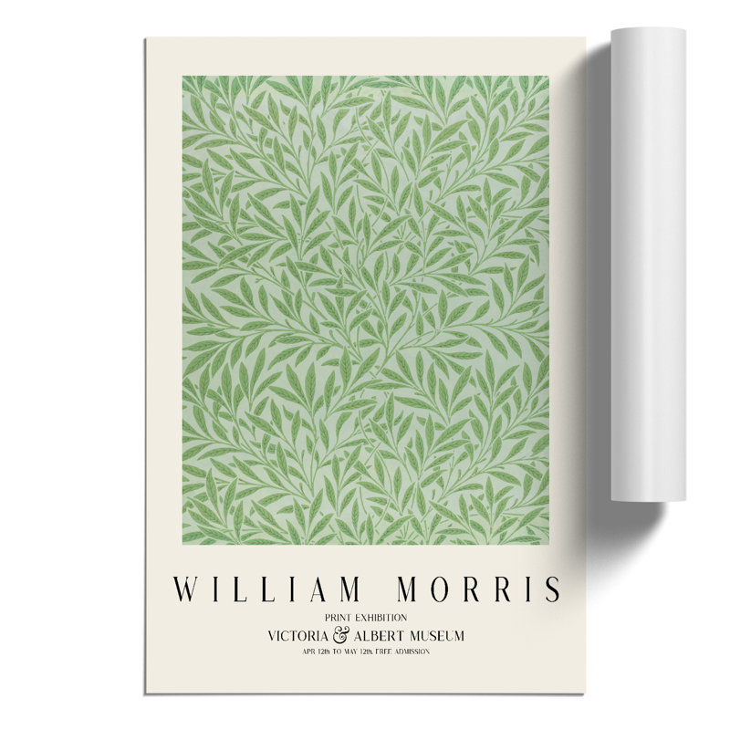 Willow Pattern Vol.2 by William Morris - No Frame Painting, 42cm H x 30cm W x 0.1cm D