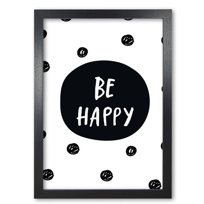 Be Happy Polka Dot - Painting