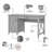 Huckins 3 Piece Computer Desk Office Set-765026361