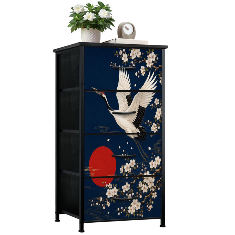 Commode de rangement verticale 4 tiroirs