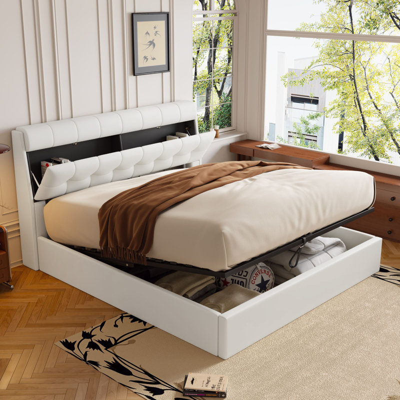 Cartina Bed, Kingsize (5'), White
