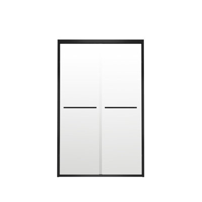 Aluminum Frame Double Sliding Shower Door,Bypass Bathroom Sliding Door