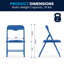 Kids Colorful 5 Piece Folding Table and Chair Set-740818268