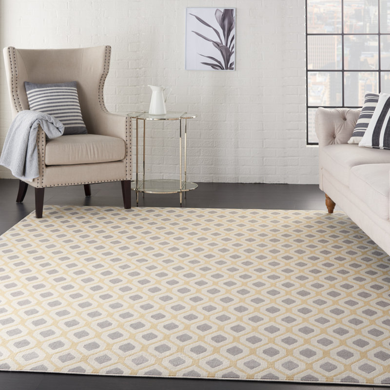 Horley Geometric Indoor Rug, Rectangle 5'3" x 7'3"