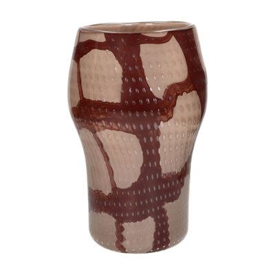 Vase en verre bourgogne de 8,8 po Alexes