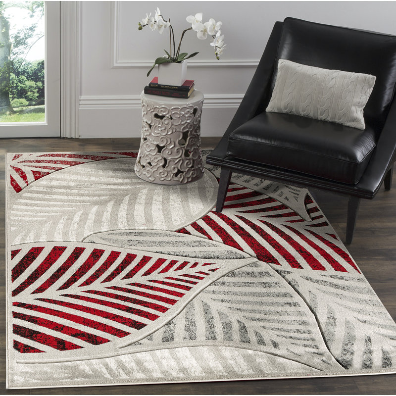 Arvon Floral Indoor Rug, Rectangle 3'8" x 5'6"