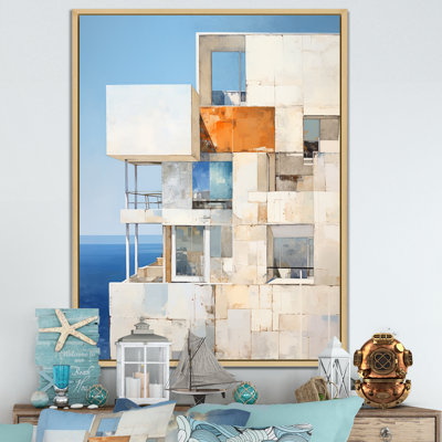 " Soft Color Cubic Beach House "