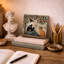 Art mural rétro sur toile tendue sorcière et chat royal-1246814535