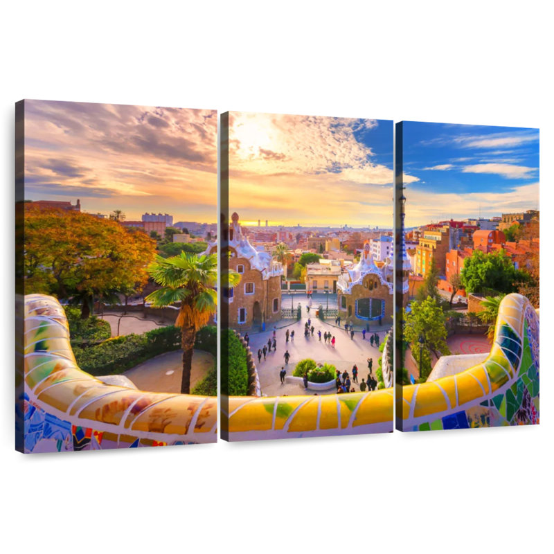 Parc Nicci Guell à Barcelone, H 42 po x l 65 po