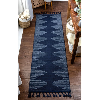 Loop-De-Loop Geometric Synthetic Area Rug