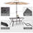 Bhairavi Rectangular Steel Outdoor Dining Table Yes , 52.76 " W 29.92 " D